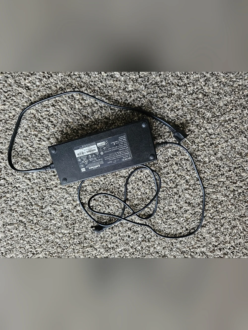 Sony Black AC Power Adapter with Label